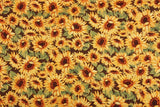 Sunflowers! 1 Yard printed fabric plain cotton cloth garment garment garment fabric pure cotton, Floral Fabric Yardage by Yard 202101