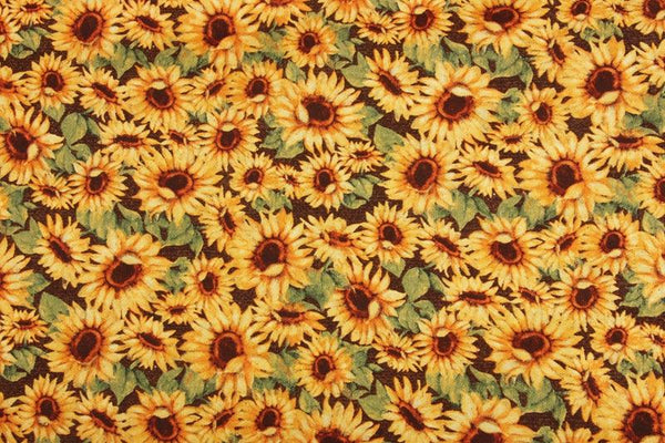 Sunflowers! 1 Yard printed fabric plain cotton cloth garment garment garment fabric pure cotton, Floral Fabric Yardage by Yard 202101