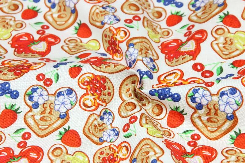 Mickey Cookie! 1 Meter Printed Cotton Fabric, Fabric by Yard, Yardage Fabrics, Children  Kids - fabrics-top