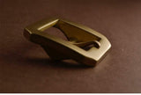 Chunky Solid Brass  日“ Shape Brass 1.5'' Belt Buckles for Men, Vintage handmade Style - fabrics-top