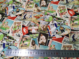 Baseball! 1 Meter Medium Thickness Plain Cotton Fabric, Fabric by Yard, Yardage Cotton Fabrics for Clothes Crafts, Baseball Sports Game - fabrics-top