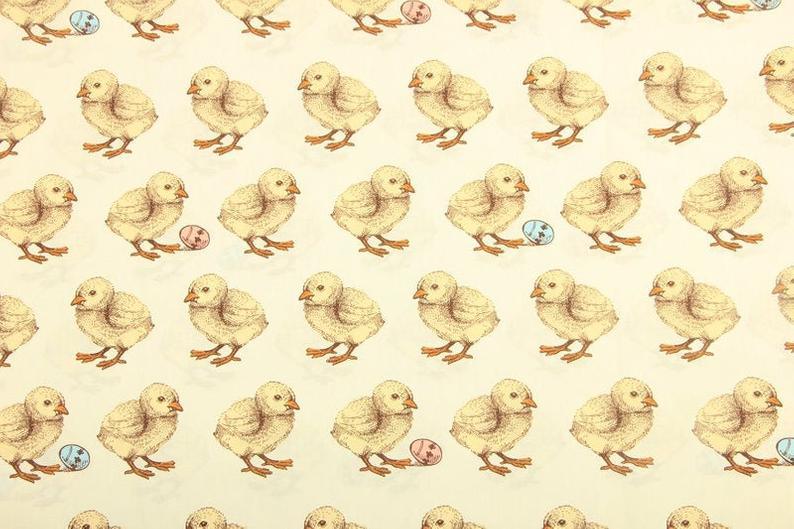 Real Chicken and eggs! 1 Meter Fine Cotton Fabric, Fabric by Yard, Yardage Cotton Fabrics for  Style Garments, Bags