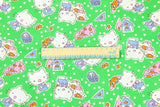 Hello Kitty Quality Prints Collection! 1 Meter Printed Cotton Fabric, Fabric by Yard, Yardage Bag Fabrics, Children Fabrics, Kids, Japanese - fabrics-top