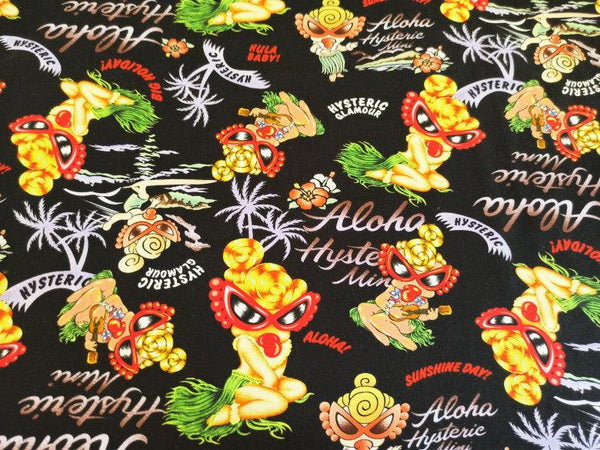 Hysteric Mini ヒステリックミニ in Hawaii ! 1 Meter Printed Stretch Poly Fabric, Fabric by Yard, Yardage  Bag Fabrics, Children Fabrics, Japanese