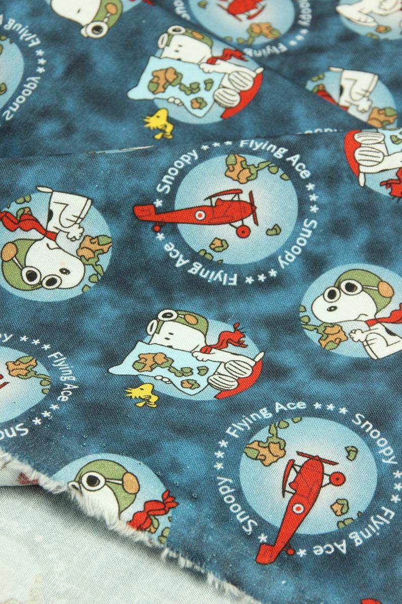 Snoopy 3 Colors! 1 Meter Quality Plain Cotton Fabric, Fabric by Yard, Yardage Cotton Fabrics for  Style Garment - fabrics-top