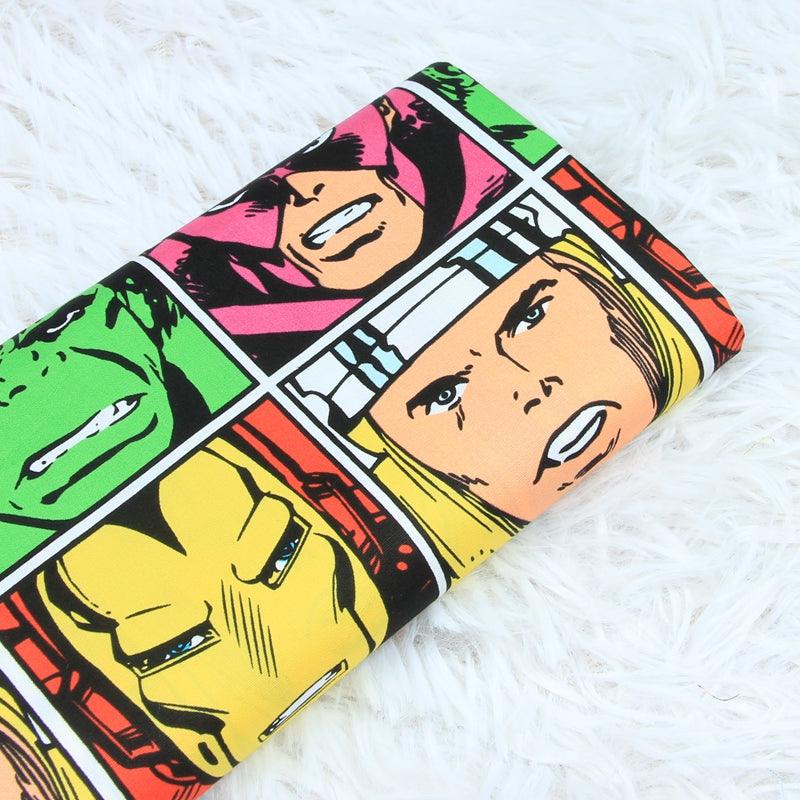 the Avengers Portraits! 1 Meter Medium Thickness Printed Plain Cotton Fabric, Fabric by Yard, Yardage Batman Fabric - fabrics-top