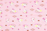 Hello Kitty Quality Prints Collection! 1 Meter Printed Cotton Fabric, Fabric by Yard, Yardage Bag Fabrics, Children Fabrics, Kids, Japanese - fabrics-top