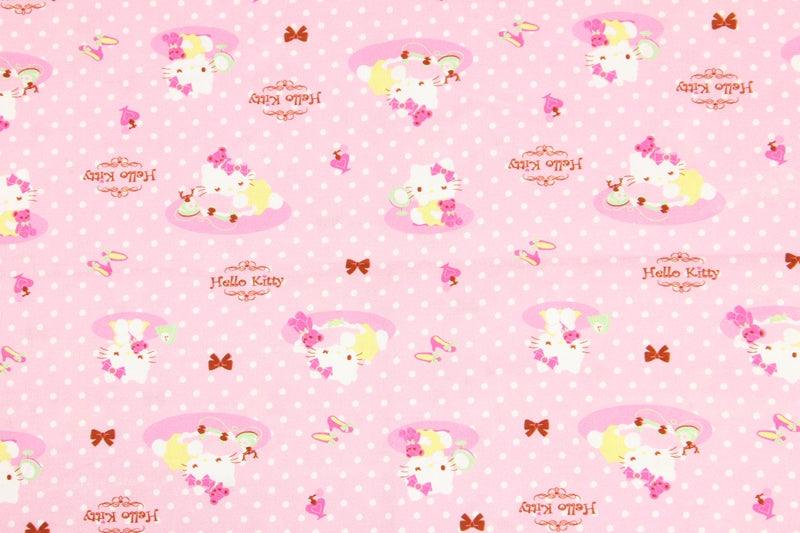 Hello Kitty Quality Prints Collection! 1 Meter Printed Cotton Fabric, Fabric by Yard, Yardage Bag Fabrics, Children Fabrics, Kids, Japanese - fabrics-top