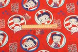 Betty Boop Red 2 Prints! Betty Boop, 1 Meter Medium Thickness Cotton Fabric, Fabric by Yard, Yardage Cotton Fabrics for Style Clothes  Bags - fabrics-top