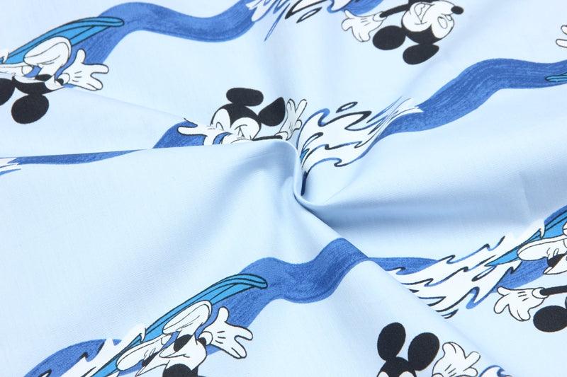 Mickey blue streams! 1 Meter Medium Thickness  Cotton Fabric, Fabric by Yard, Yardage Cotton Fabrics for  Style Garments, Bags - fabrics-top