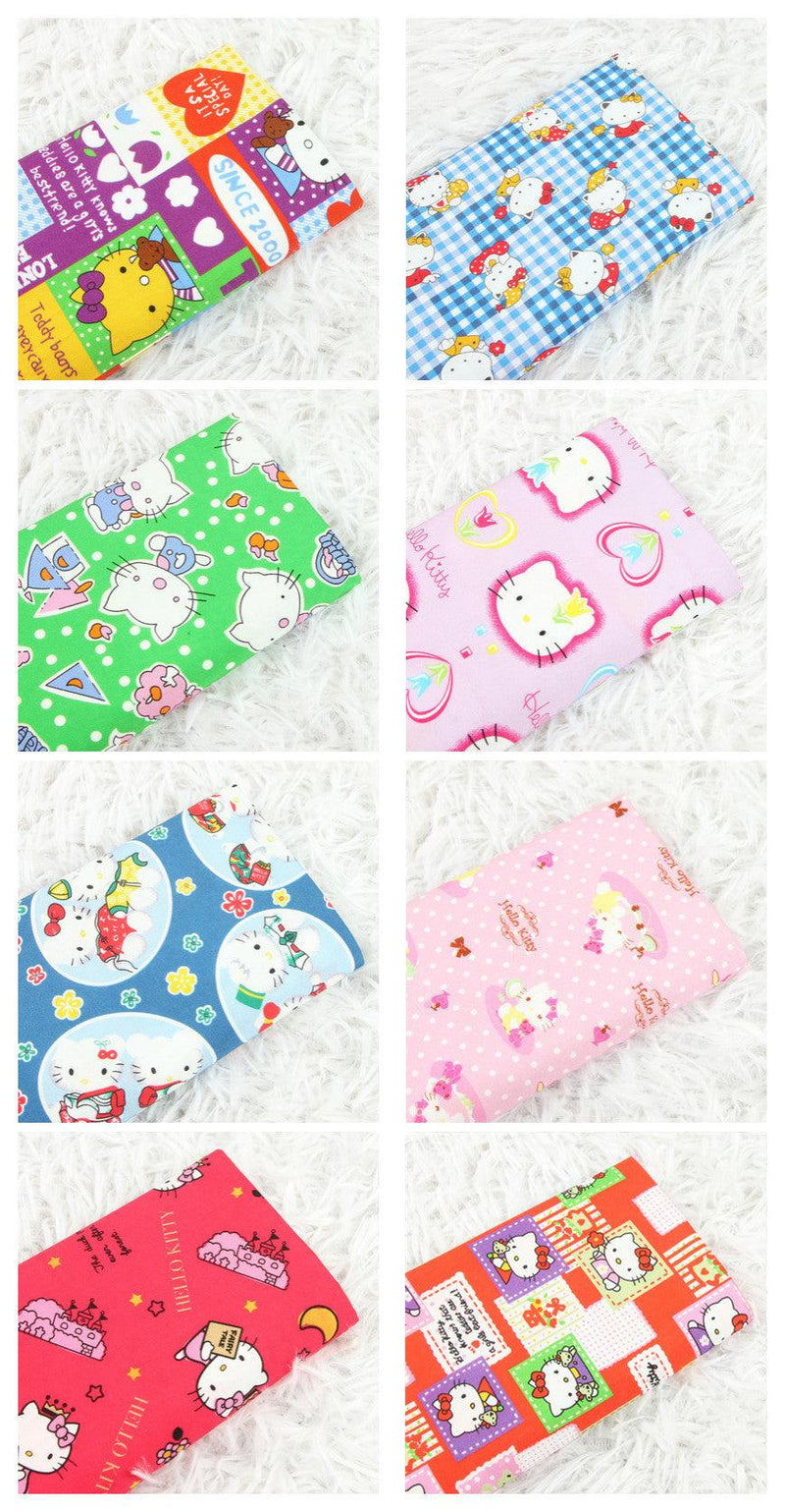 Hello Kitty Quality Prints Collection! 1 Meter Printed Cotton Fabric, Fabric by Yard, Yardage Bag Fabrics, Children Fabrics, Kids, Japanese - fabrics-top