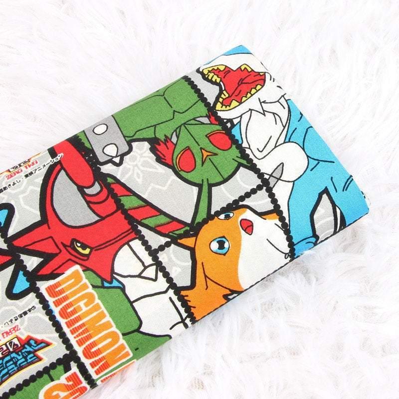 Digimon Adventure 02! デジモンアドベンチャー Japanese Cartoons ! 1 Meter Light Weight Cotton Yardage Cotton Fabrics for Style Clothes, Bags - fabrics-top