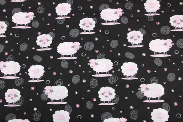 Sheep floating pink! 1 Meter Medium Thickness Plain Cotton Fabric, Fabric by Yard, Yardage Cotton Fabrics for  Style Garments, Bag