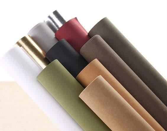 New Colors Arrive! A Fat Quarter Washable Kraft Paper, Pulp Fibre Blends, Made by German Texon, 11Colors, Great material for handmade bags