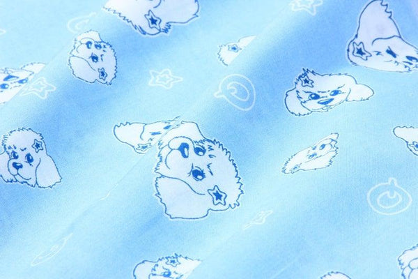 Cocker Spaniel Blue! 1 Meter Light Weight Plain Cotton Fabric, Fabric by Yard, Yardage Cotton Fabrics for  Style Garments, Bags