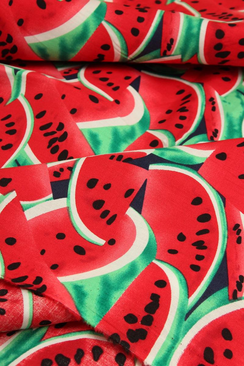 Watermelon green! 1 Meter Medium Plain Cotton Poplin Fabric, Fabric by Yard, Yardage Cotton Fabrics for  Style Garments, Bags Fruit - fabrics-top