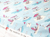 Snoopy enjoying Sunshine blue! 1 Meter Plain Cotton Fabric, Fabric by Yard, Yardage Cotton Fabrics for  Style Garments, Bags - fabrics-top