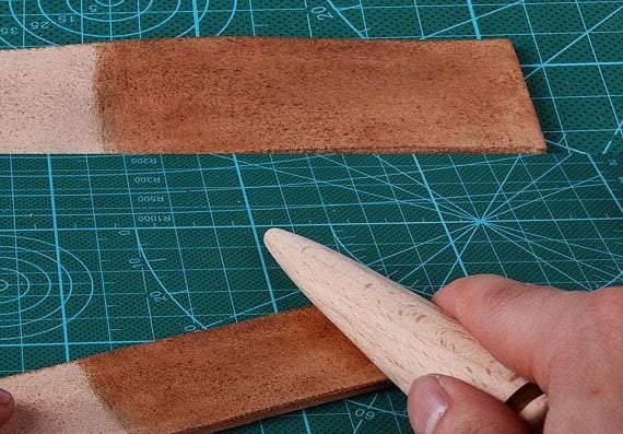 A Set (3pcs) of Leather Polishing Rod, Leather Handworking Tool, Made of Natural Beech Wood, Leather Trimming Tools, Polishing Wood - fabrics-top