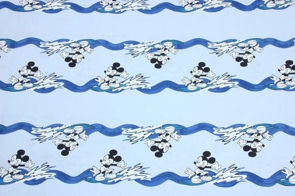 Mickey blue streams! 1 Meter Medium Thickness  Cotton Fabric, Fabric by Yard, Yardage Cotton Fabrics for  Style Garments, Bags
