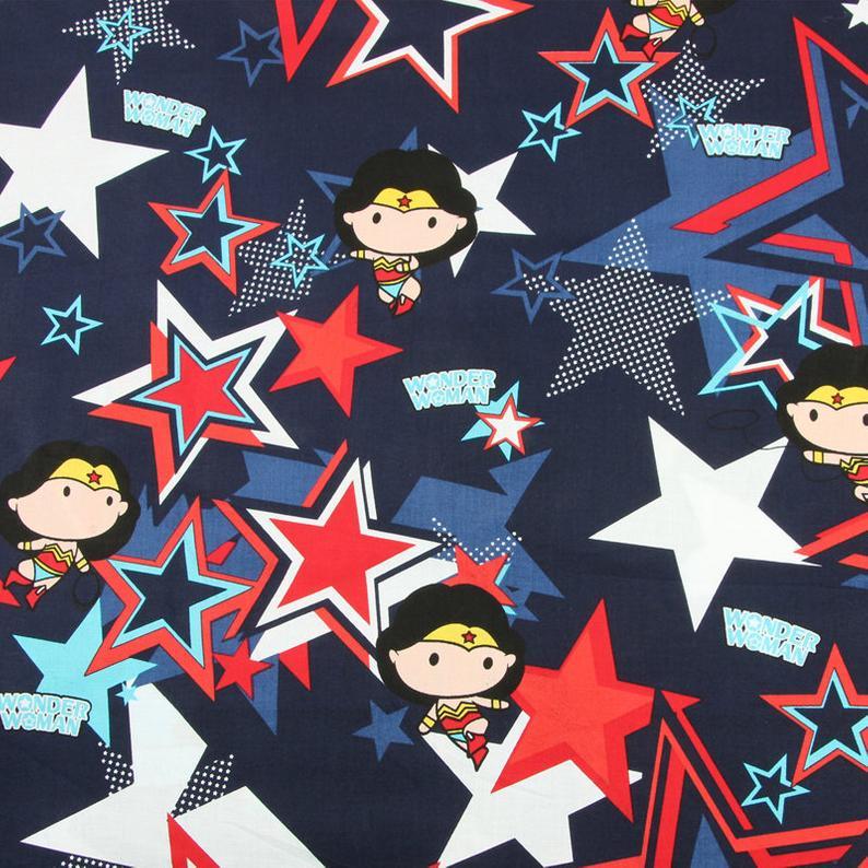 Wonder Woman Marvel Super Heroes the Avengers Junior! 1 yard Top Quality Medium Thickness Plain Cotton Fabric Yardage 2203 - fabrics-top