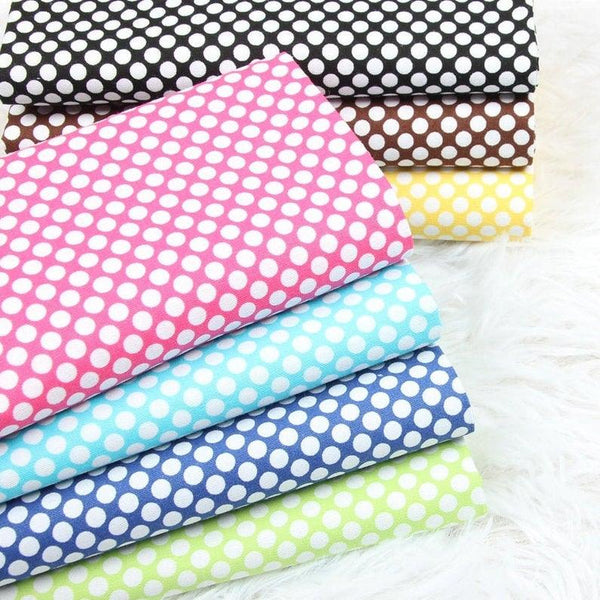 Simple Polka dots Pattern Series! 1 Yard Quality Medium Thickness Plain Cotton Fabric, Fabric by Yard, Yardage Cotton Fabrics 2101