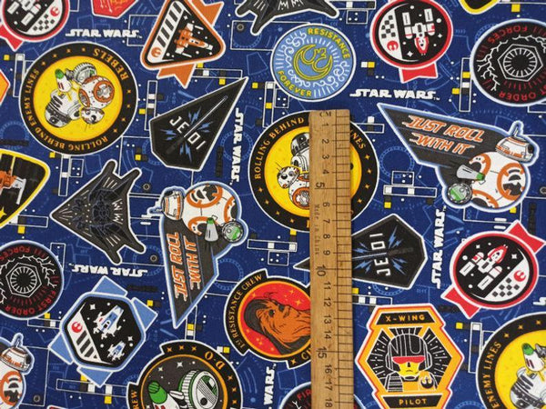 Star Wars blue!1 Meter Medium Thickness Twill Cotton Fabric, Fabric by Yard, Yardage Cotton Fabrics for  Style Garments - fabrics-top