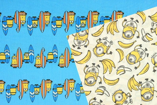 Vacay Squad Minions 2 colors! 1 Meter Medium Thickness  Cotton Fabric, Fabric by Yard, Yardage Cotton Fabrics for  Style Garments, Bags