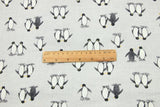 Penguins gray! 1 Meter Plain Cotton Fabric, Fabric by Yard, Yardage Cotton Fabrics for Style Garments, Bags - fabrics-top