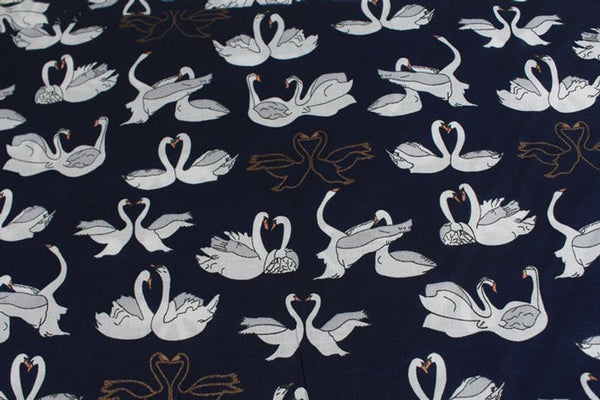 Swan blue! 1 Meter Plain Cotton Fabric, Fabric by Yard, Yardage Cotton Fabrics for  Style Garments, Bags