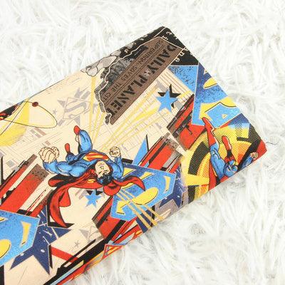 Superwoman and Superman Super Hero Collection ! 1 Meter Medium Thickness Plain Cotton Fabrics for Style Garments, Bag - fabrics-top