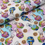 Bluey and Bingo the puppies 6 Colors! 1 Yard Quality Medium Thickness Plain Cotton Fabric, Fabric by Yard,  Cotton Australian 2211 - fabrics-top