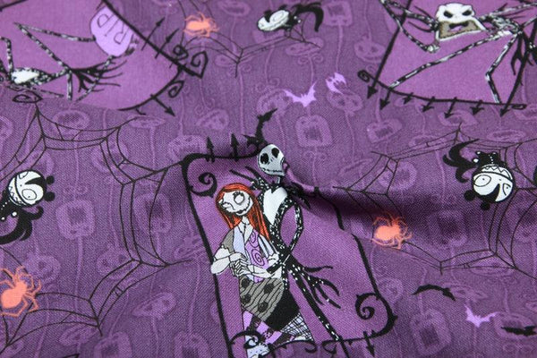 Corpes Bride the Hollywood Movies Purple! 1 Meter Medium Thickness Plain Cotton Fabric, Fabric by Yard, Yardage Cotton Fabrics Halloween - fabrics-top