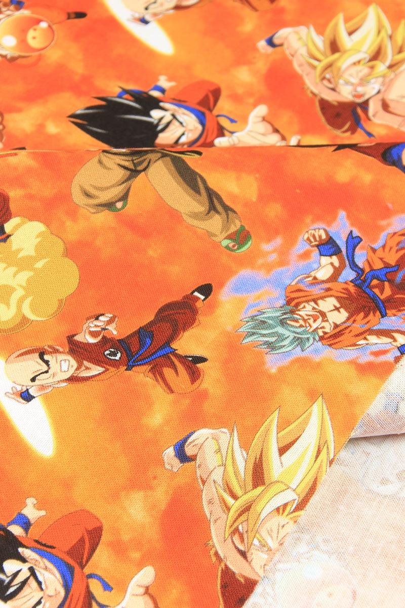 Dragon Ball ドラゴンボール orange! 1 Meter Printed Cotton Fabric, Fabric by Yard, Yardage Fabrics, Children  Kids - fabrics-top
