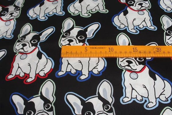 French Bulldog! 1 Meter Light Weight Thickness Plain Cotton Fabric, Fabric by Yard, Yardage Cotton Fabrics for  Style Garments, Bags - fabrics-top