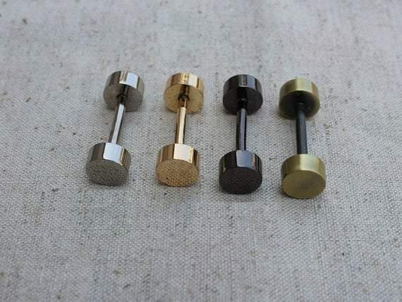 6 pcs Plated Wheel-Shape Fixture for Bags, Screw Rivets, Chicago screw/Concho screw Plated Clasps, 4 Colors Available, 2.5cm 2cm 3.5cm 4cm