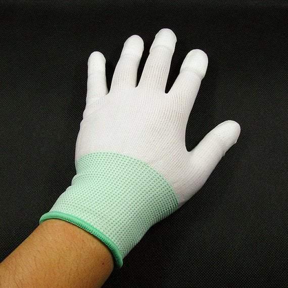 6 Pairs of Sweatproof Working Gloves, Great for Leather Sewing and Cutting, Knitted Working Gloves