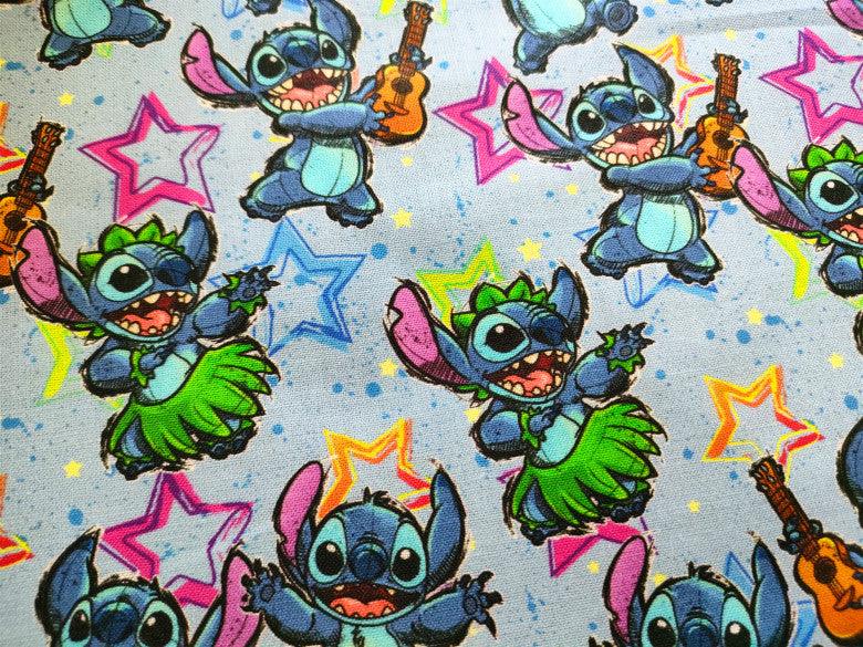 Mele Kalikimaka Stitch Rave! 1 Yard Printed Cotton Fabric, Fabric by Yard, Yardage Fabrics, Children  Kids 2103 - fabrics-top