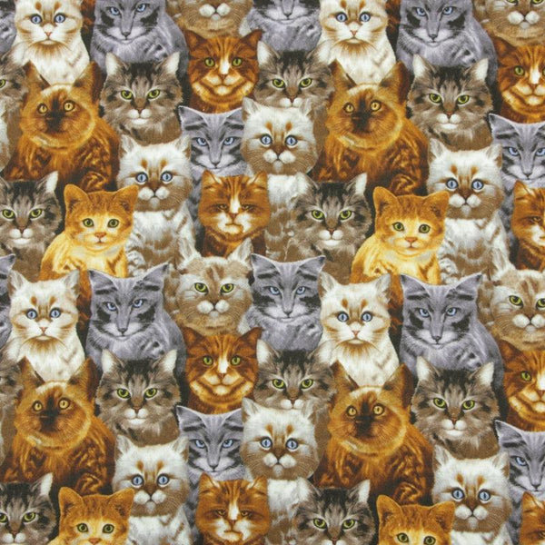 Cats Collection!  1 Meter Medium Weight Thickness Plain Cotton Fabric, Fabric by Yard, Yardage Cotton Fabrics for  Style Garments, Bags