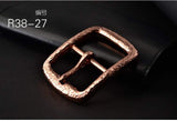 Solid Pure Red Copper  日“ Shape D-Shape 1.5'' Belt Buckles for Men, Perfectly Beautiful hand Forged Copper Buckle - fabrics-top