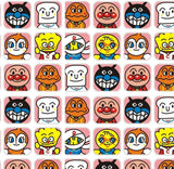 Anpanman アンパンマン! 1 Meter Quality Poly Plain Fabric, Fabric by Yard, Yardage Canvas Fabrics for Clothes Bags, Japanese Cartoon