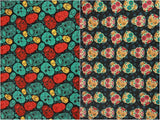 Skulls 2 Pattern! 1 Meter Medium Thickness  Cotton Fabric, Fabric by Yard, Yardage Cotton Fabrics for  Style Garments, Bags