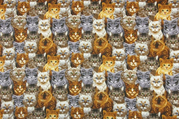 Cats Collection!  1 Meter Medium Weight Thickness Plain Cotton Fabric, Fabric by Yard, Yardage Cotton Fabrics for  Style Garments, Bags - fabrics-top