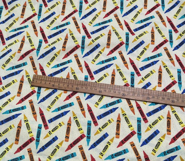 Crayon! 1 Meter Medium Thickness Cotton Fabric, Fabric by Yard, Yardage Cotton Fabrics for Style Clothes, Bags - fabrics-top