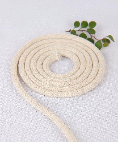 10 yards of Cotton Rope as Draw String, White Color, Rope, Cord, Cotton Rope, 0.5cm, 5mm dimensions,10 yards, 9 meters