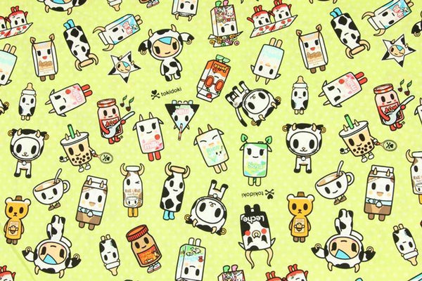 Tokidoki collection! 1 Meter Cotton Plain Fabric, Fabric by Yard, Yardage Cotton Canvas Fabrics for Clothes Bags, Meow Cool Cats - fabrics-top