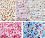 Hello Kitty Poly 6 Colors! 1 Meter Light Weight Polyester Fabric, Fabric by Yard, Yardage Cotton Fabrics for  Style Garments, Mask Fabrics