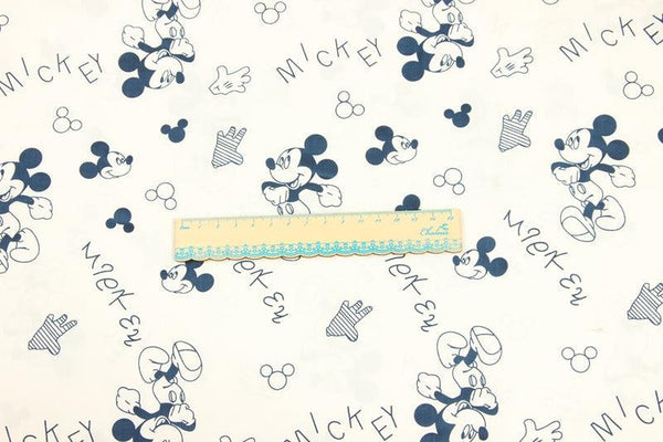 Simple Mickey ! 1 Meter Medium Thickness Cotton-Blends Fabric, Fabric by Yard, Yardage Fabrics for Shirts, Summer Fabrics - fabrics-top