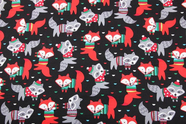Red Fox! 1 Meter Medium Thickness Cotton Fabric, Fabric by Yard, Yardage Cotton Fabrics for Style Clothes, Bags