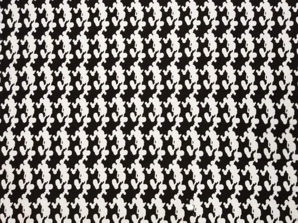 Striding Mickey Shadow BW! 1 Meter Medium Thickness  Cotton Fabric, Fabric by Yard, Yardage Cotton Fabrics for  Style Garments, Bags