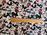 Mickey Collection! 1 Yard Stiff Cotton Toile Fabric,  by Yard, Yardage 12 oz Cotton Canvas Fabrics for Bagd Mickey Mouse Kid ChildrenStyle - fabrics-top